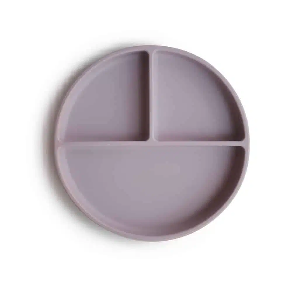 DELENÝ SILIKÓNOVÝ TANIER S PRÍSAVKOU MUSHIE - SOFT LILAC