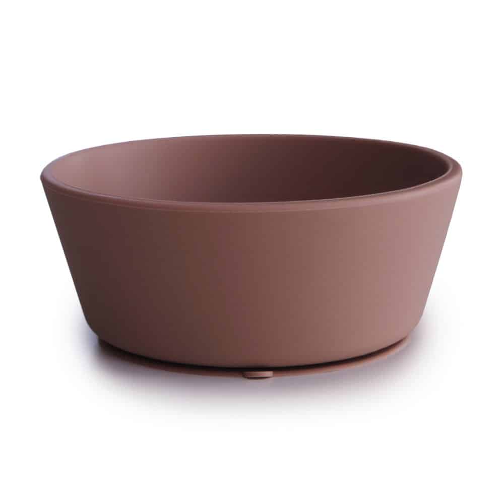 SILIKÓNOVÁ MISKA S PRÍSAVKOU MUSHIE - CLOUDY MAUVE