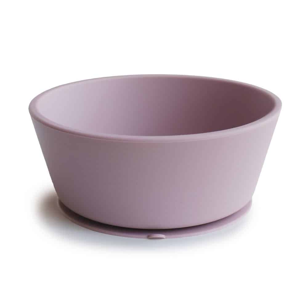 SILIKÓNOVÁ MISKA S PRÍSAVKOU MUSHIE - SOFT LILAC