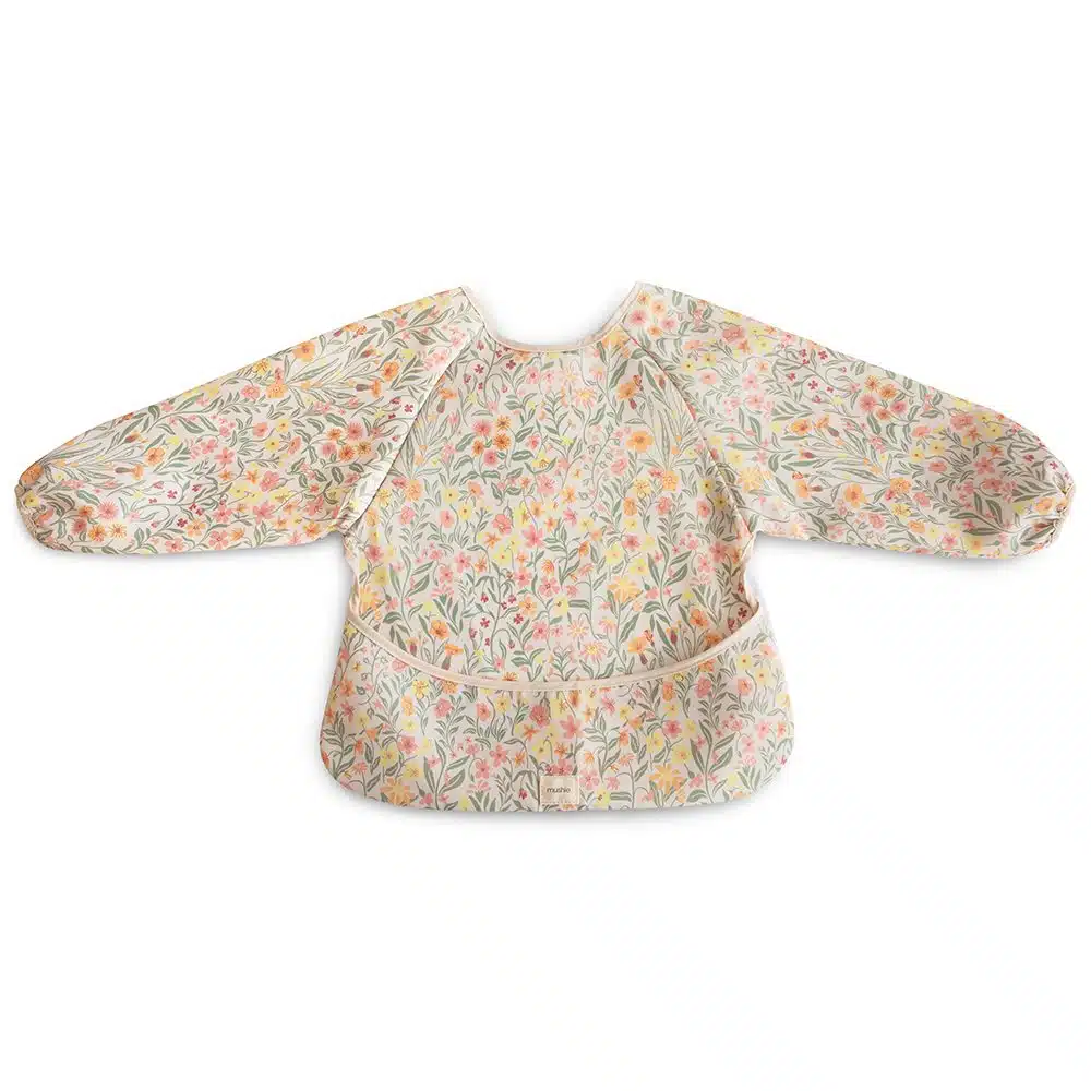 PODBRADNÍK S DLHÝM RUKÁVOM MUSHIE - PASTEL BLOOMS