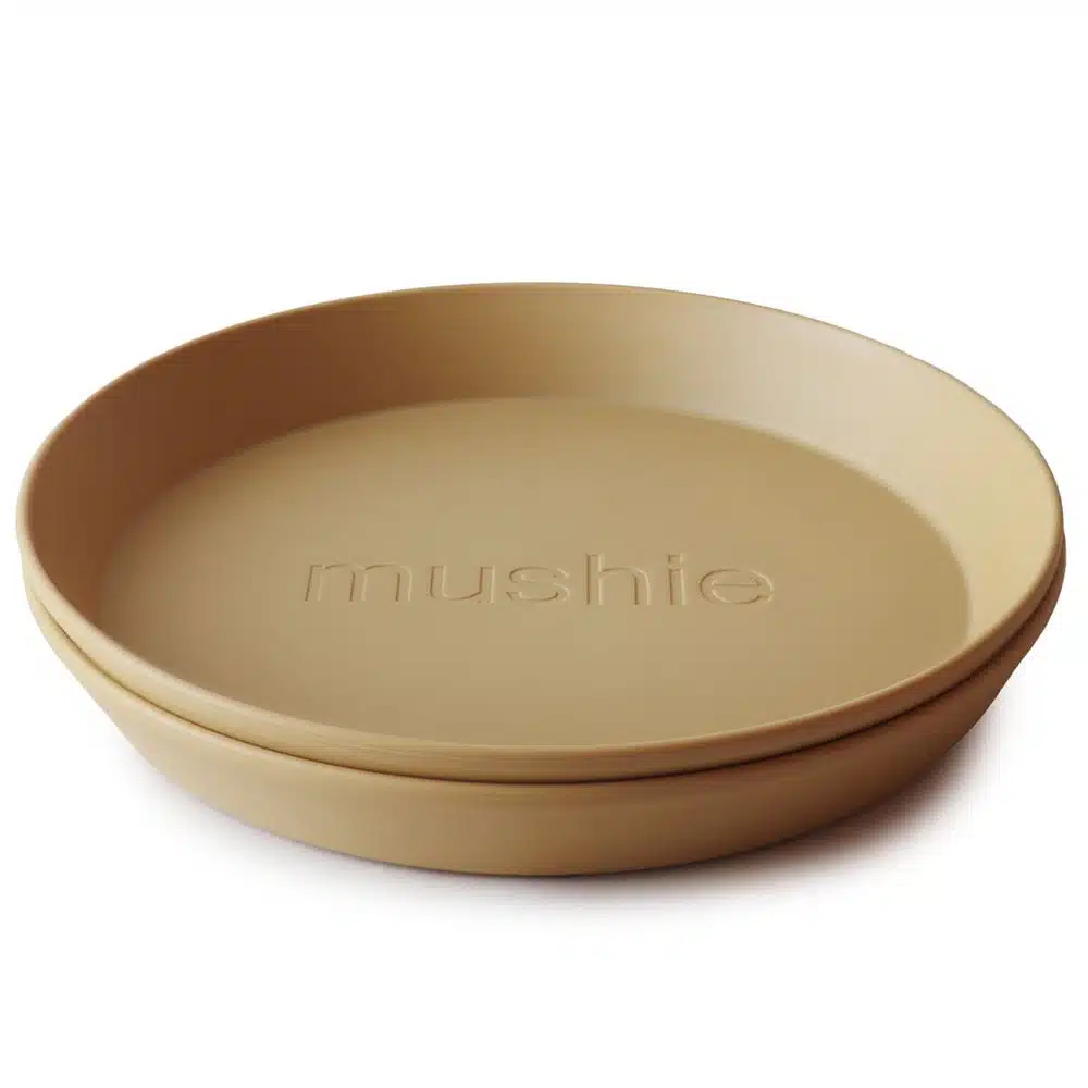 OKRÚHLY TANIERIK MUSHIE - MUSTARD, 2KS