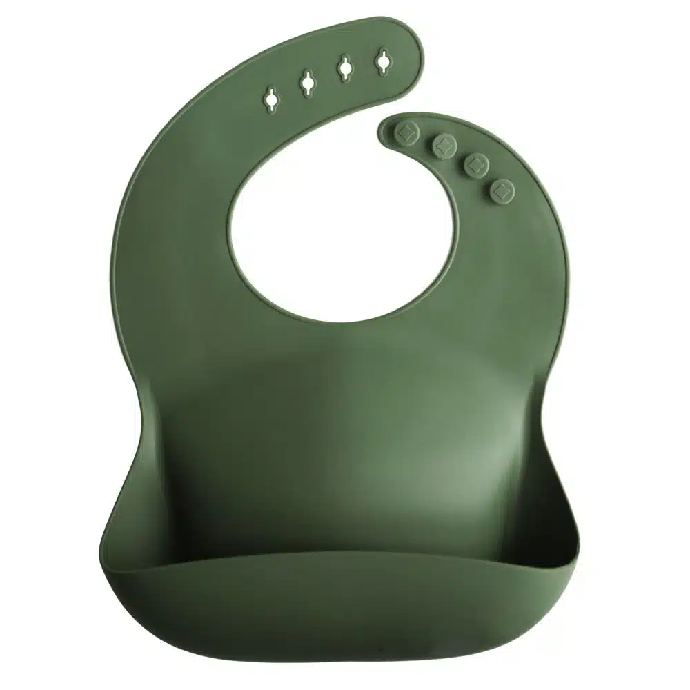 SILIKÓNOVÝ PODBRADNÍK MUSHIE - FOREST GREEN