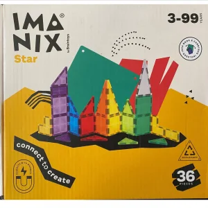 MAGNETICKÁ STAVEBNICA IMANIX IMASTAR- 36 KUSOV