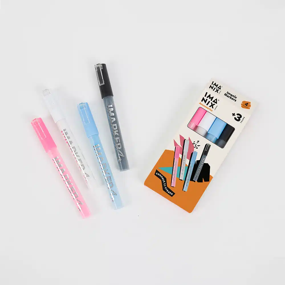 SET ŠTYROCH POPISOVAČOV IMANIX IMARKERS - 4 KUSY