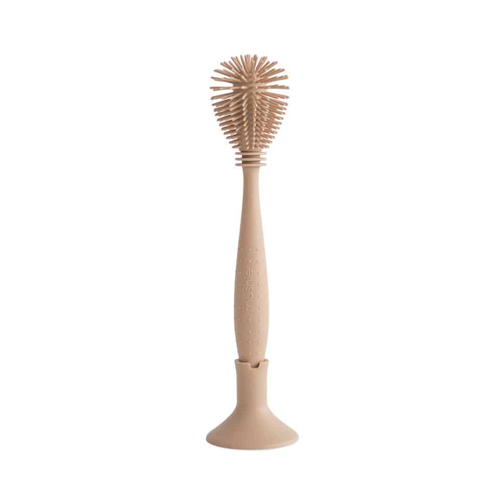 SILIKÓNOVÁ KEFKA NA ČISTENIE FLIAŠ MUSHIE - NATURAL