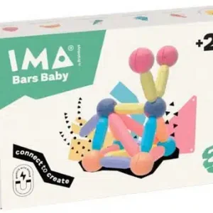 MAGNETICKÁ STAVEBNICA IMANIX IMABARS BABY - 24KS