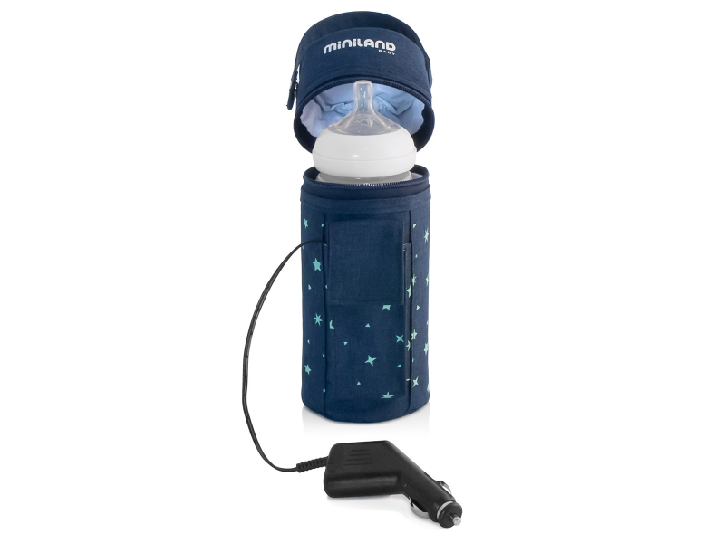 Ohrievač dojčenských fliaš do auta Warmy Travel Denim