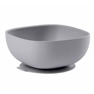 Miska silikónová s prísavkou Grey