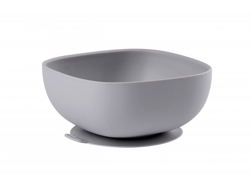 Miska silikónová s prísavkou Grey