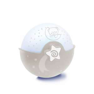 Nočná lampička s projekciou ecru