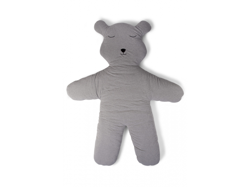 Hracia deka medveď Teddy Jersey Grey 150cm