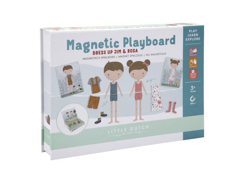 Magnetická hra - Obleč Jima a Rosu