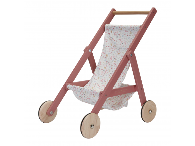 Kočiarik pre bábiky Kvety a motýle