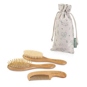 Sada hrebeňa a kefy na vlasy Natur veverička