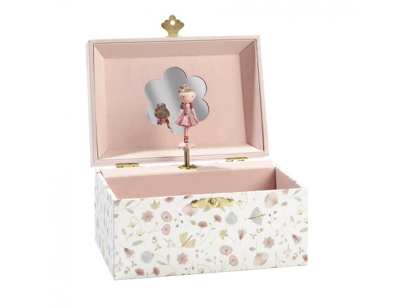 Hrajúca šperkovnica Kvety a motýle