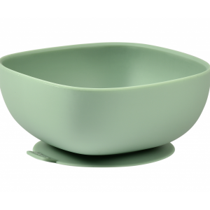 Miska silikónová s prísavkou Sage Green