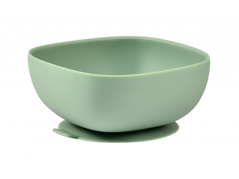 Miska silikónová s prísavkou Sage Green