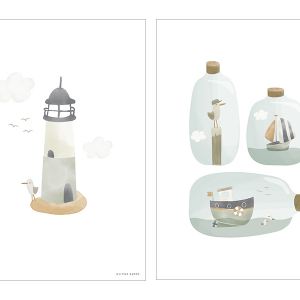 Plagát A3 Námornícky záliv biela