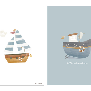 Plagát A3 Námornícky záliv modrá