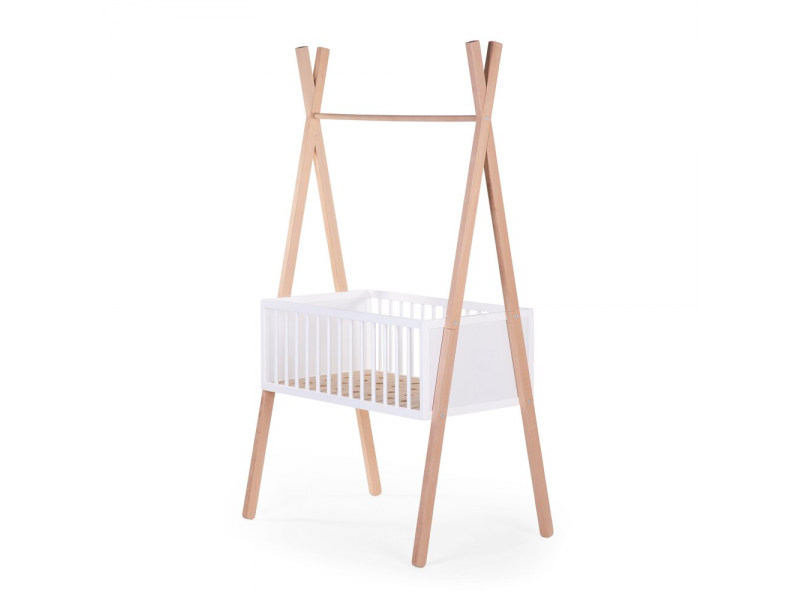 Postieľka Tipi drevená + stojan na oblečenie