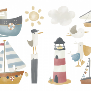 Samolepky na stenu Námornícky záliv