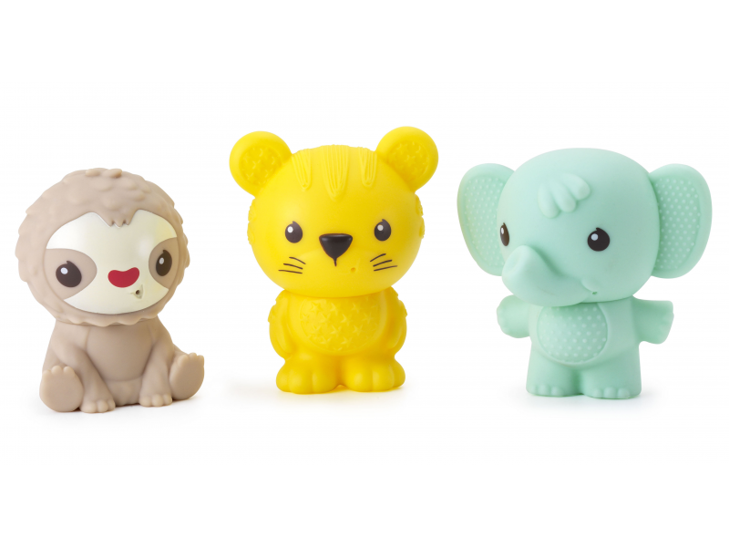 Zvieratká do kúpeľa skrutkovacie ZOO 3 ks