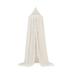 Nebesá nad postieľku Vintage 245cm Ruffle Ivory