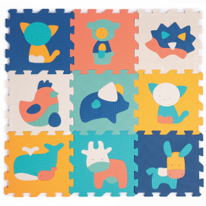 Puzzle penové 90x90 cm Zvieratká