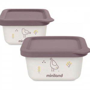 Misky na jedlo hermetické Natur vtáčik 2 ks