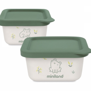 Misky na jedlo hermetické Natur žaba 2 ks