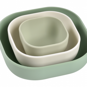 Misky silikónové 3 ks Sage Green