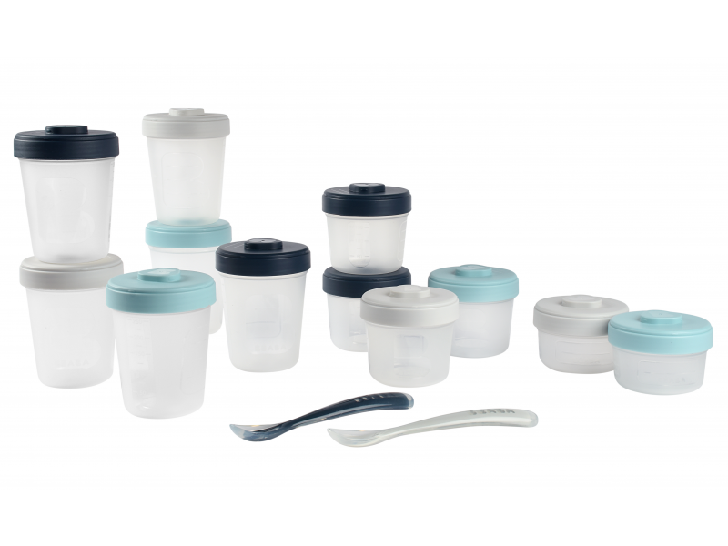 Súprava téglikov na jedlo 12 ks + 2 lyžičky Storm