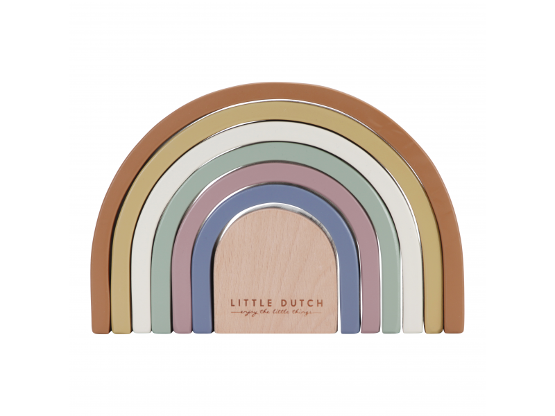 Skladačka drevená dúha Vintage