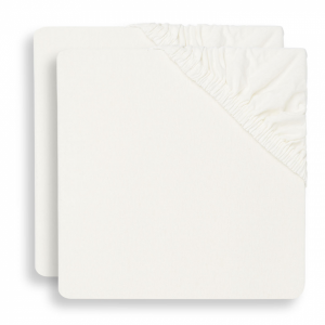 Napínacia plachta 120x60 cm 2 ks Ivory