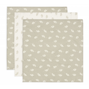 Plienky 3 ks 70x70 cm Twig Olive Green