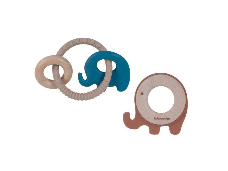 Hryzátko drevo a silikón Slon