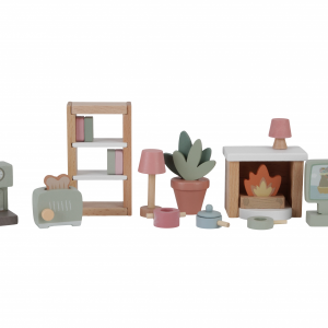 Sada doplnkov do domčeka pre bábiky drevená