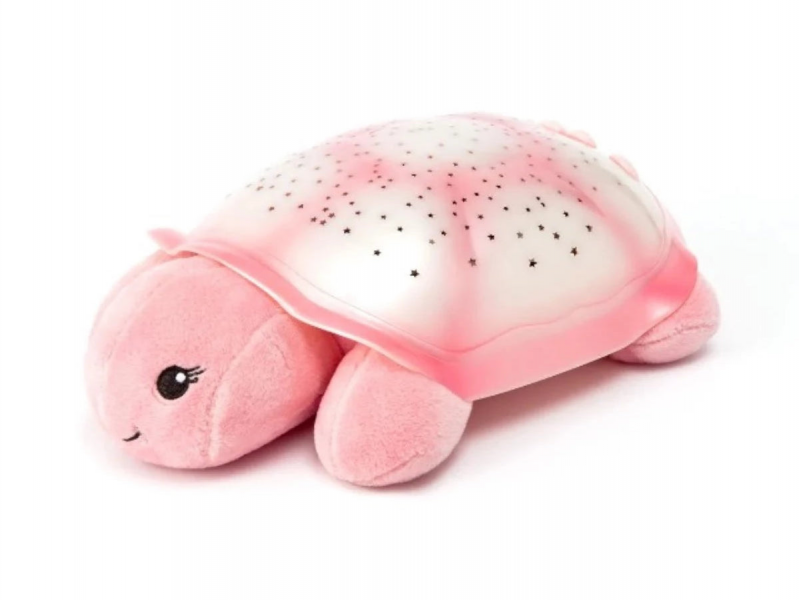 Nočné svetlo s projekciou a melódiami Korytnačka Pink