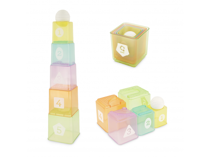 Sada stohovacích kelímkov a loptičiek