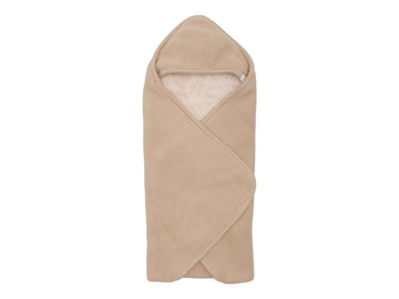 Deka zavinovacia pletená Beige