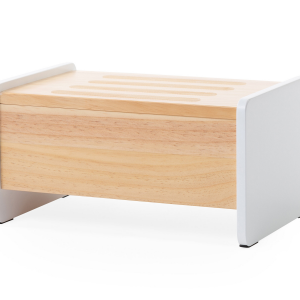 Drevený stupienok Natural White