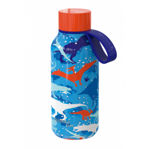 Nerezová termofľaša Solid Kids s pútkom Dinosaur 330 ml