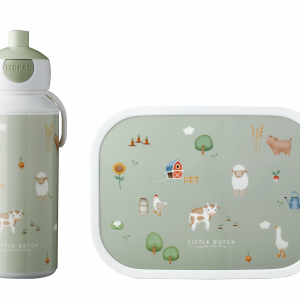 Desiatový set (fľaša 400ml+box) Farma