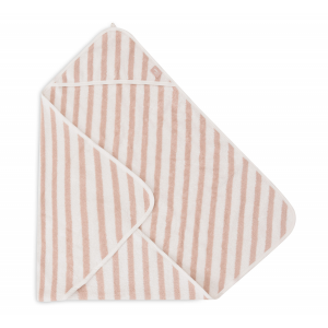 Osuška s kapucňou froté 75x75cm Stripe Wild Rose