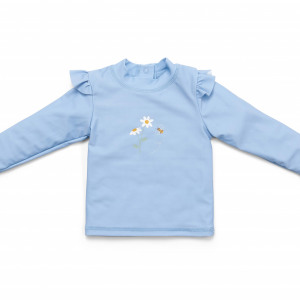 Plavecké tričko dlhý rukáv Daisies Blue veľ. 86/92