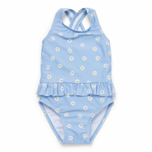 Plavky bez rukávov Daisies Blue veľ. 74/80