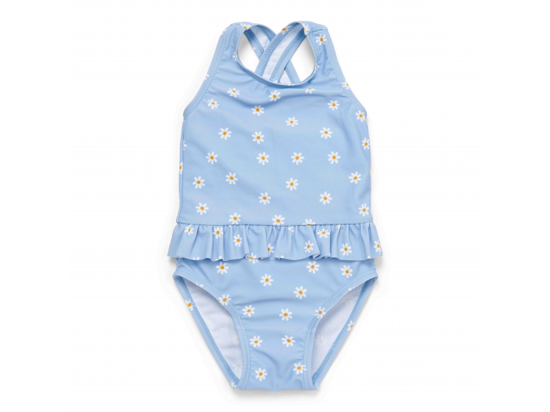 Plavky bez rukávov Daisies Blue veľ. 86/92