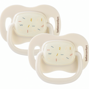 Cumlík silikónový symetrický svietiaci 2ks 18m+ Sand