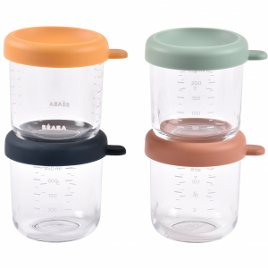 Tégliky na jedlo sklenené 4x 250 ml Sunrise