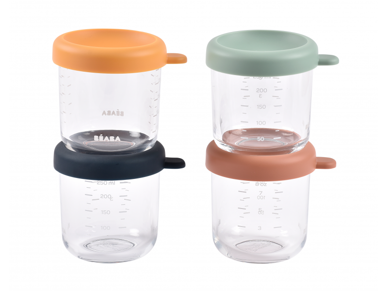 Tégliky na jedlo sklenené 4x 250 ml Sunrise